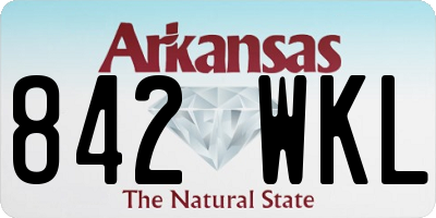AR license plate 842WKL