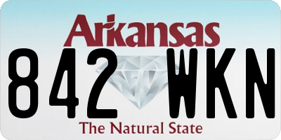 AR license plate 842WKN