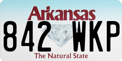 AR license plate 842WKP