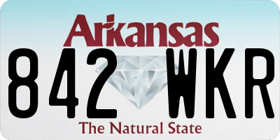 AR license plate 842WKR