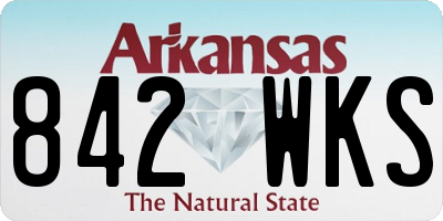 AR license plate 842WKS