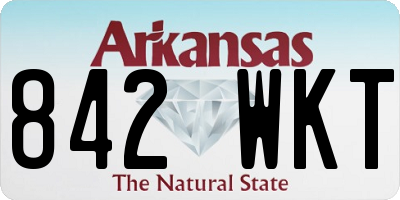 AR license plate 842WKT