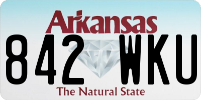 AR license plate 842WKU
