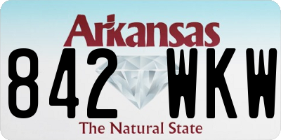 AR license plate 842WKW