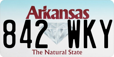 AR license plate 842WKY