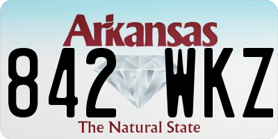 AR license plate 842WKZ