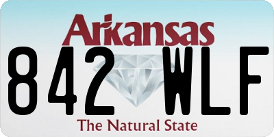 AR license plate 842WLF