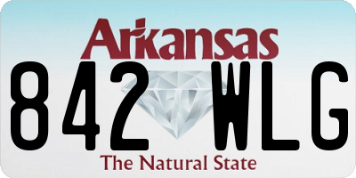 AR license plate 842WLG