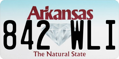 AR license plate 842WLI