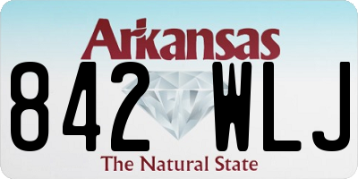 AR license plate 842WLJ