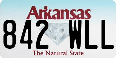 AR license plate 842WLL