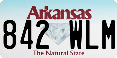 AR license plate 842WLM
