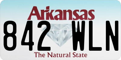 AR license plate 842WLN