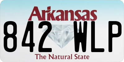 AR license plate 842WLP