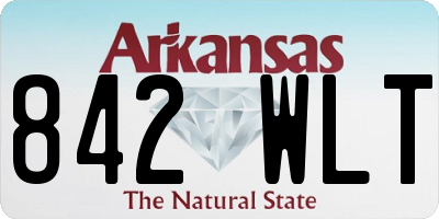 AR license plate 842WLT