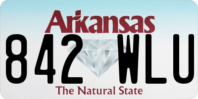 AR license plate 842WLU