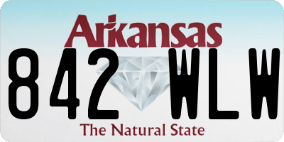AR license plate 842WLW