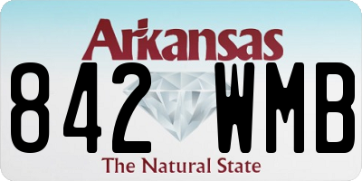 AR license plate 842WMB