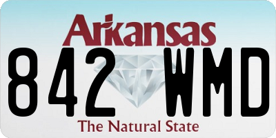 AR license plate 842WMD