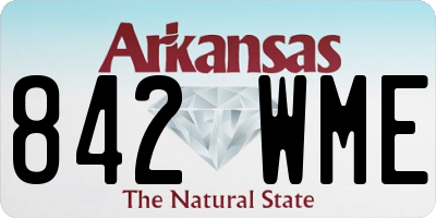 AR license plate 842WME