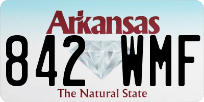 AR license plate 842WMF