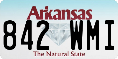 AR license plate 842WMI