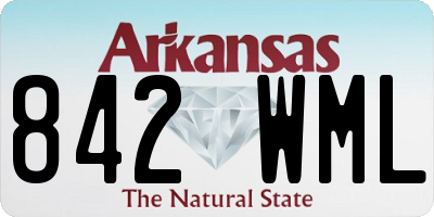 AR license plate 842WML