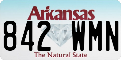 AR license plate 842WMN