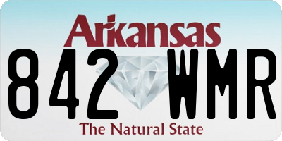 AR license plate 842WMR