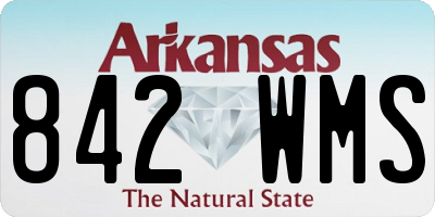 AR license plate 842WMS