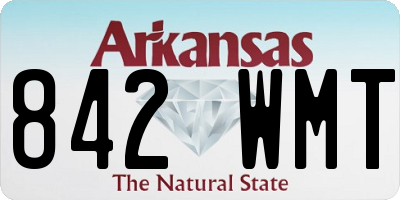 AR license plate 842WMT