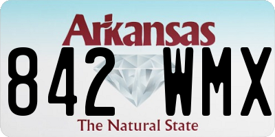 AR license plate 842WMX
