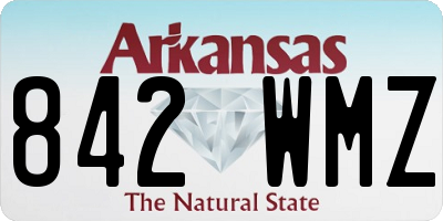 AR license plate 842WMZ