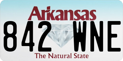 AR license plate 842WNE