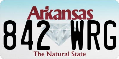 AR license plate 842WRG