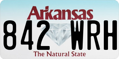 AR license plate 842WRH