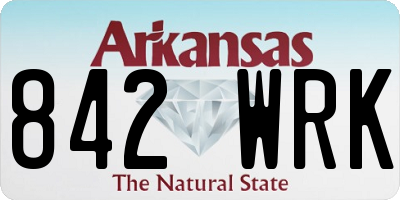 AR license plate 842WRK