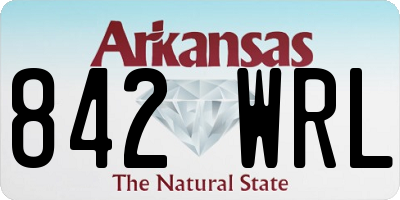 AR license plate 842WRL
