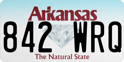 AR license plate 842WRQ