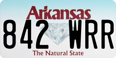 AR license plate 842WRR
