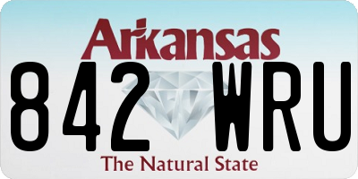 AR license plate 842WRU