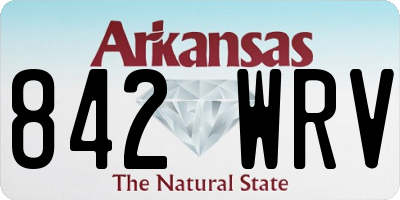 AR license plate 842WRV