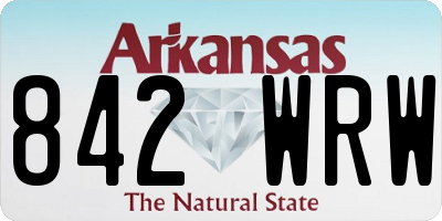 AR license plate 842WRW
