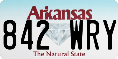 AR license plate 842WRY