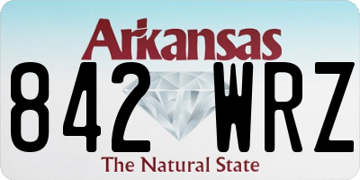 AR license plate 842WRZ