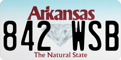 AR license plate 842WSB