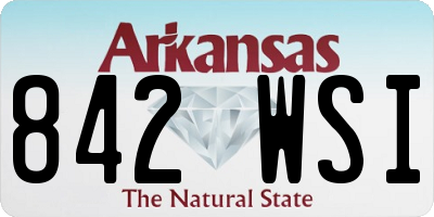 AR license plate 842WSI