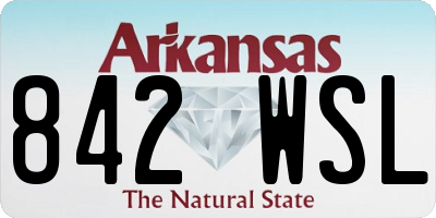 AR license plate 842WSL