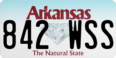 AR license plate 842WSS