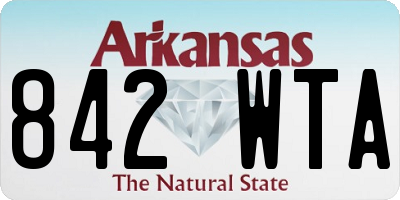 AR license plate 842WTA